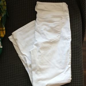 Size 8 curvy white jeans